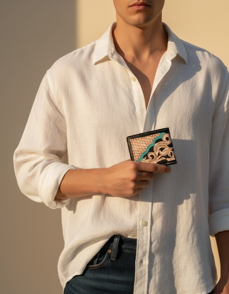 Handmade Leather Wallet | Ya Qalbi