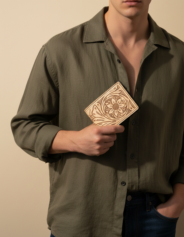 Handmade Leather Wallet | Ya Qalbi