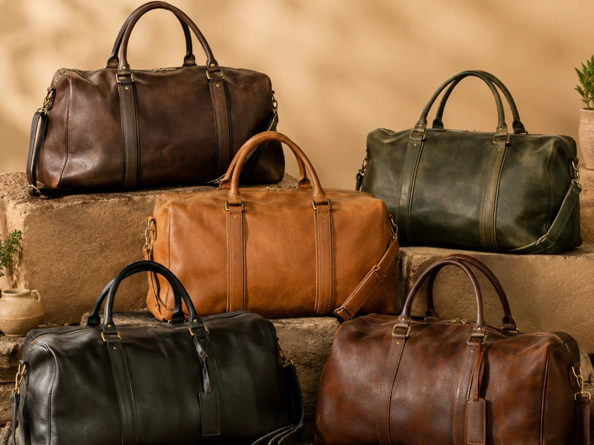 Best Leather Duffle Bags for Weekend Travel: 5 Handcrafted Weekenders by Ya Qalbi