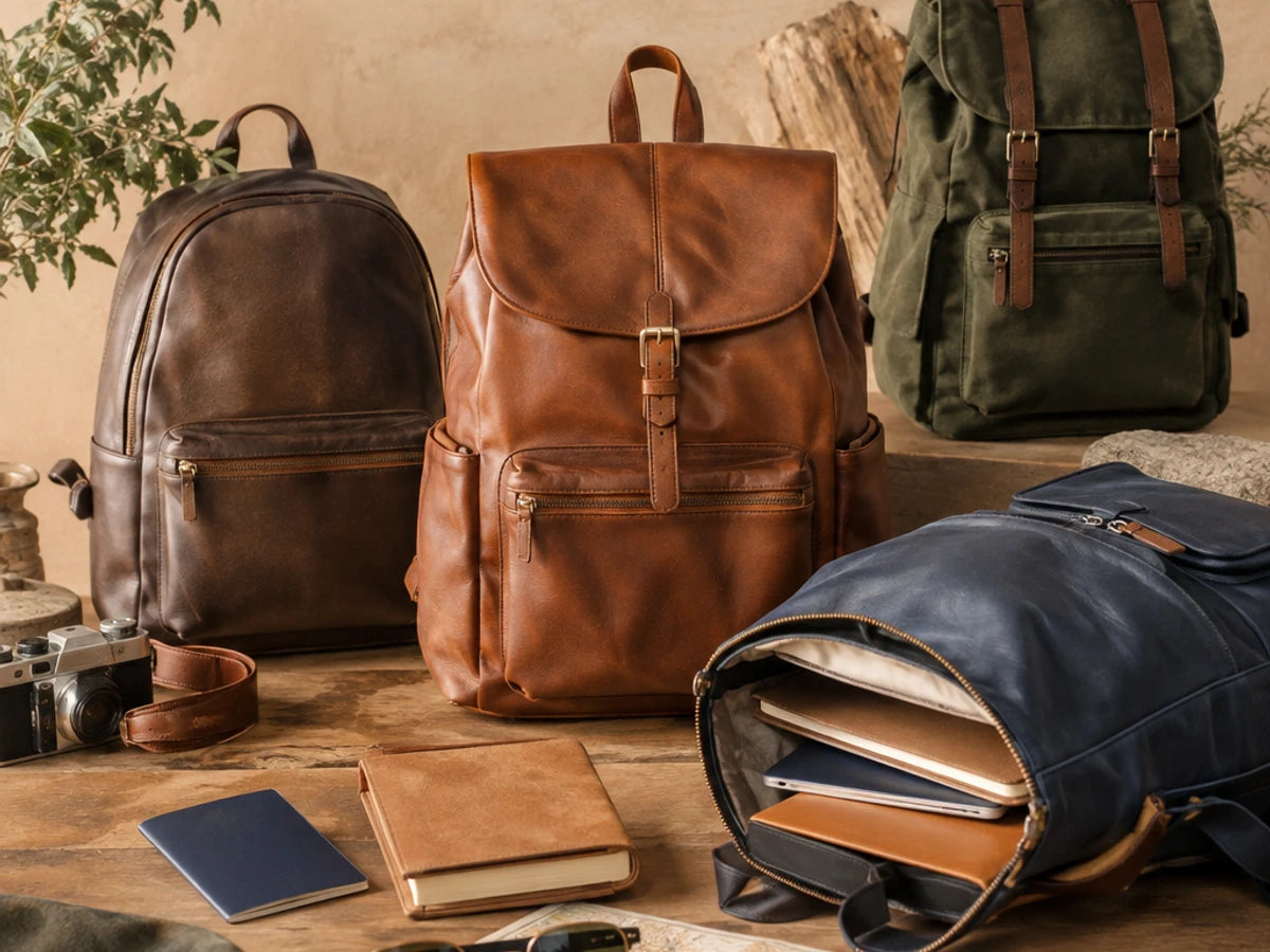 How to Style a Leather Backpack: Men's Looks for Work, Travel and Weekends