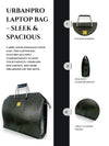 Handcrafted croc leather laptop bag by Ya Qalbi
