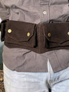 Leather Waist/ hip belt| Travel Belt | Pocket Belt | Leather Utility Belt