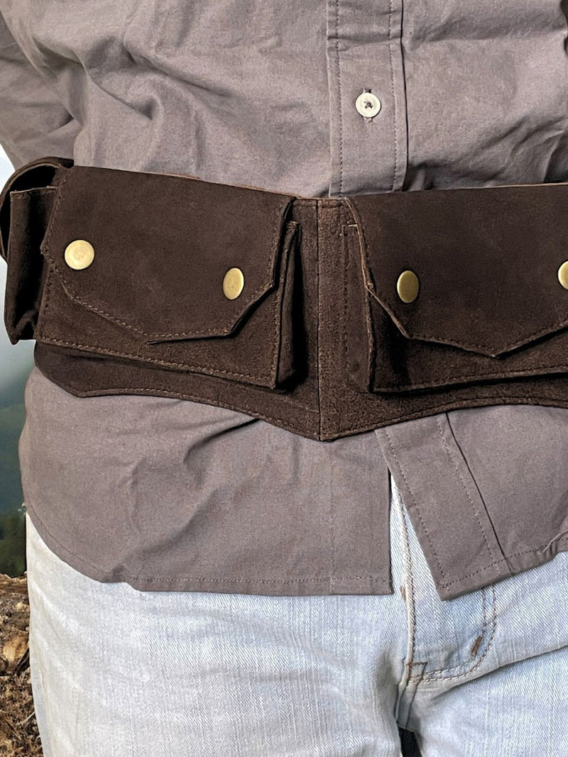 Leather Waist/ hip belt| Travel Belt | Pocket Belt | Leather Utility Belt