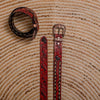 Hand Tooled Leather Belt with Designer Brass Buckle | Ya Qalbi