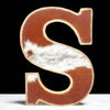 Cowhide Alphabet Letter: Rustic Western Decor, Custom Initial
