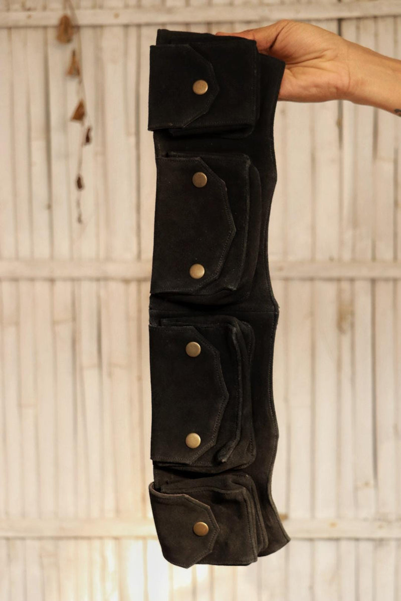 Handmade Leather Belt Pouch: Travel Utility Belt, Hands-Free Convenience