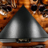 Portable Leather Cocktail Bar Set with Tools