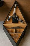 Portable Leather Cocktail Bar Set with Tools