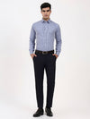 Men’s Blue Checked Shirt | Tailored Fit Classic Pattern Workwear