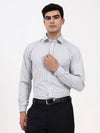 Men’s Classic Grey Striped Cotton Formal Shirt | Tailored Professional Wear