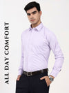 Men’s Cotton Purple Gingham Check Shirt | Tailored Fit Office & Casual Shirt