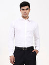 Men’s Designer Cotton-Satin Solid Shirt | Tailored Fit with French Cuffs for Office & Events
