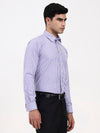 Men’s Elegant Blue Formal Shirt | Tailored Fit Contrast French Cuffs