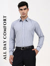 Men’s Grey Thin Stripe Office Shirt | Tailored Fit Formal Wear