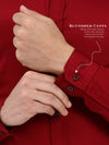Men’s Premium Maroon Cotton-Satin Shirt | Tailored Office & Event Wear