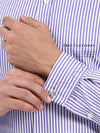 Men’s Premium Solid Blue Formal Shirt | Tailored Fit French Cuff Design