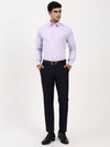 Men’s Purple Gingham Cotton Shirt | Tailored Fit Smart Office & Casual Style