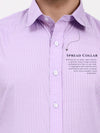 Men’s Purple Striped Formal Shirt | Tailored Fit Professional Wear