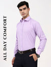 Men’s Purple Thin Stripe Shirt | Tailored Fit Office Wear