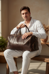 Men’s Leather Duffle Bag | Large Weekender, Overnight & Travel Bag