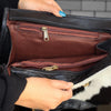 Roshan Designer Hair-on Leather Backpack Purse Black & White by Ya Qalbi