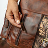 Premium hand-tooled travel duffle craftsmanship by Ya Qalbi