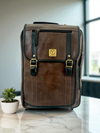 Ya Qalbi Leather Convertible Laptop Backpack | Office Bag with Hidden Backpack Straps