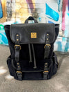 Ya Qalbi Stylish Black Leather Backpack | Full Grain Laptop Backpack Unisex