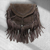 Ya Qalbi Women’s Brown Suede Leather Handbag | Genuine Crossbody & Sling Bag