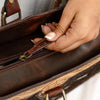 Sunflower hand-tooled leather Western tote bag by Ya Qalbi