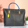 Colourful Leather Tote Bag: Bohemian Crossbody
