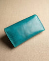 Boho Western turquoise leather sunglasses case by Ya Qalbi