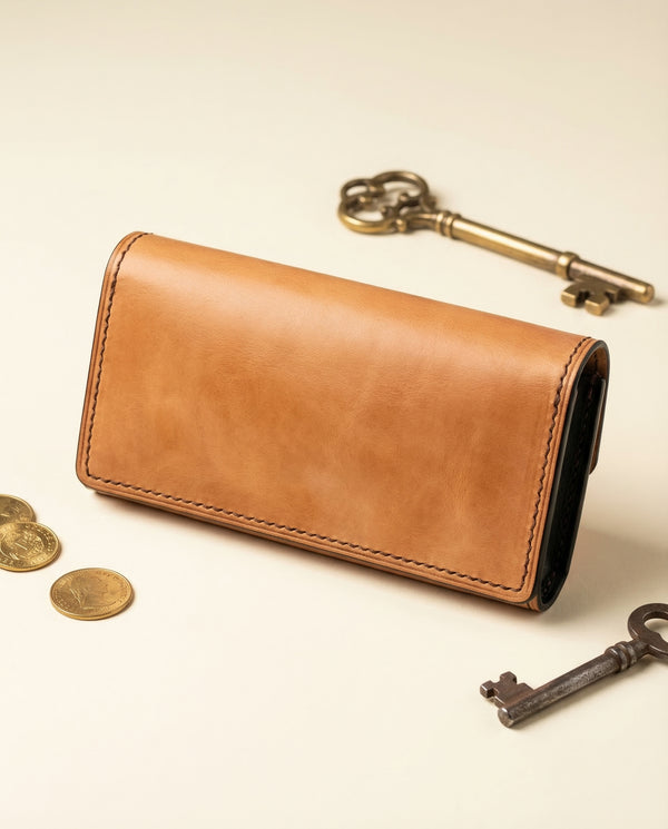 Honey Gold Hand Tooled Leather Sunglasses Case | Western Floral Carved Eyeglass Holder | Silver Snap | Full Grain Leather Gift | Boho Vintage Cowgirl Accessory