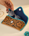 Boho cowgirl two-tone leather sunglasses case by Ya Qalbi