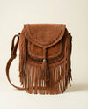 Ya Qalbi Genuine Brown Suede Leather Crossbody Bag – Handbags & Slingbag for Women