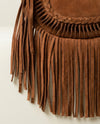 Ya Qalbi Genuine Brown Suede Leather Crossbody Bag – Handbags & Slingbag for Women
