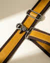 Premium hair-on leather weekender detail by Ya Qalbi