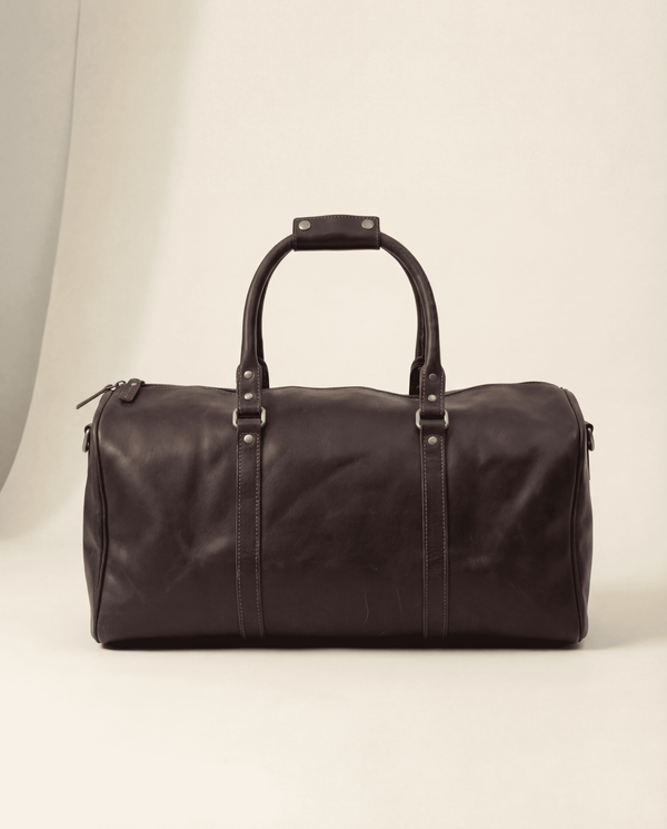 Premium leather overnight travel bag for men by Ya Qalbi