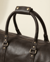 Full-grain leather weekender bag for business travel by Ya Qalbi