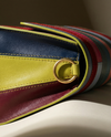 Statement multicolor leather sling styled view by Ya Qalbi