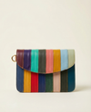 Rainbow leather crossbody sling bag for women by Ya Qalbi