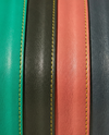 Bold colorful leather crossbody for women by Ya Qalbi