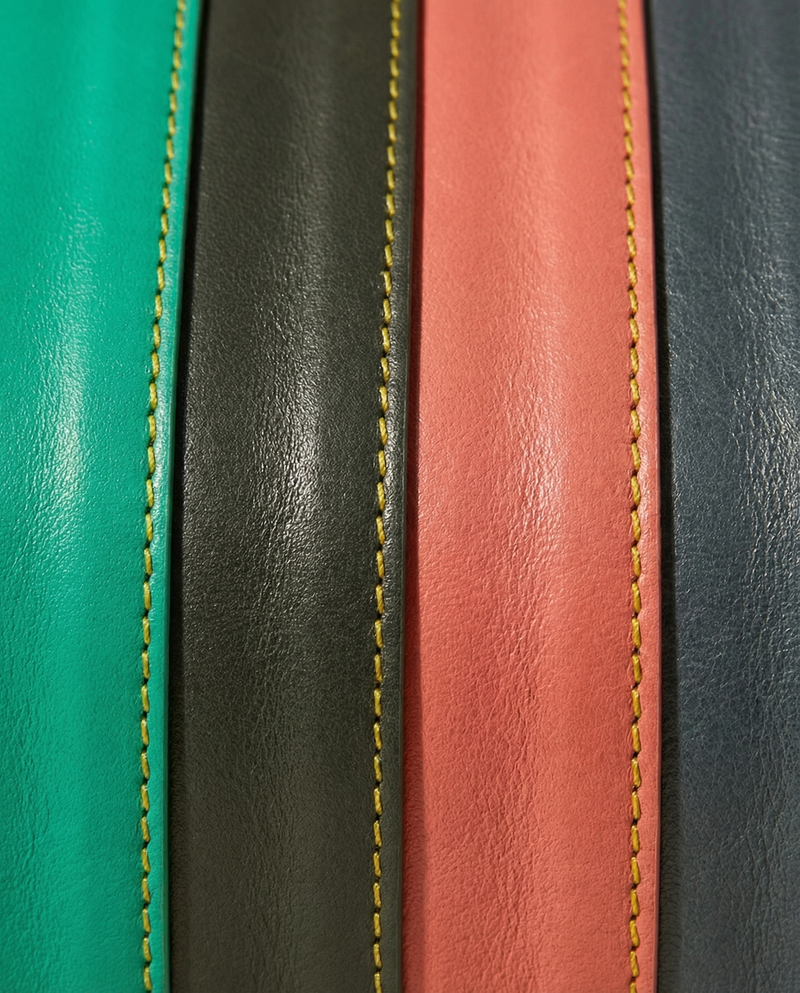 Bold colorful leather crossbody for women by Ya Qalbi