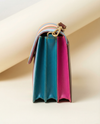 Vibrant multi-color leather sling bag by Ya Qalbi