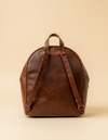 Luxury Indian giraffe pattern cowhide leather rucksack
