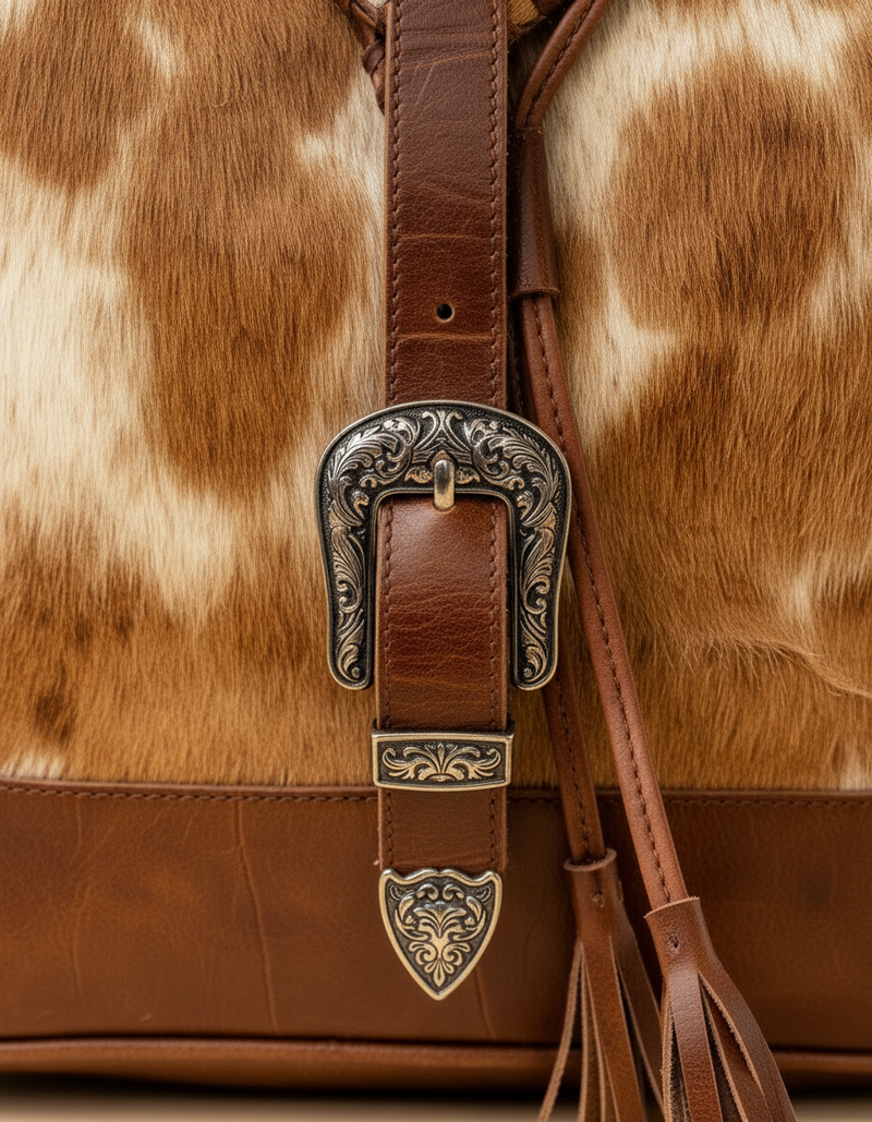 Chand giraffe print hair-on leather backpack | Ya Qalbi