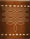 Whiskey Brown Suede Fringe Crossbody – Cowboy Boot Stitch Front