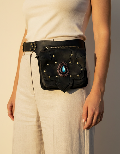 Leather Thigh Bag | Ya Qalbi