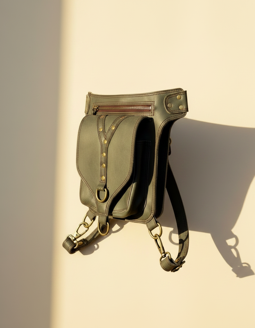 Leather Thigh Bag | Ya Qalbi