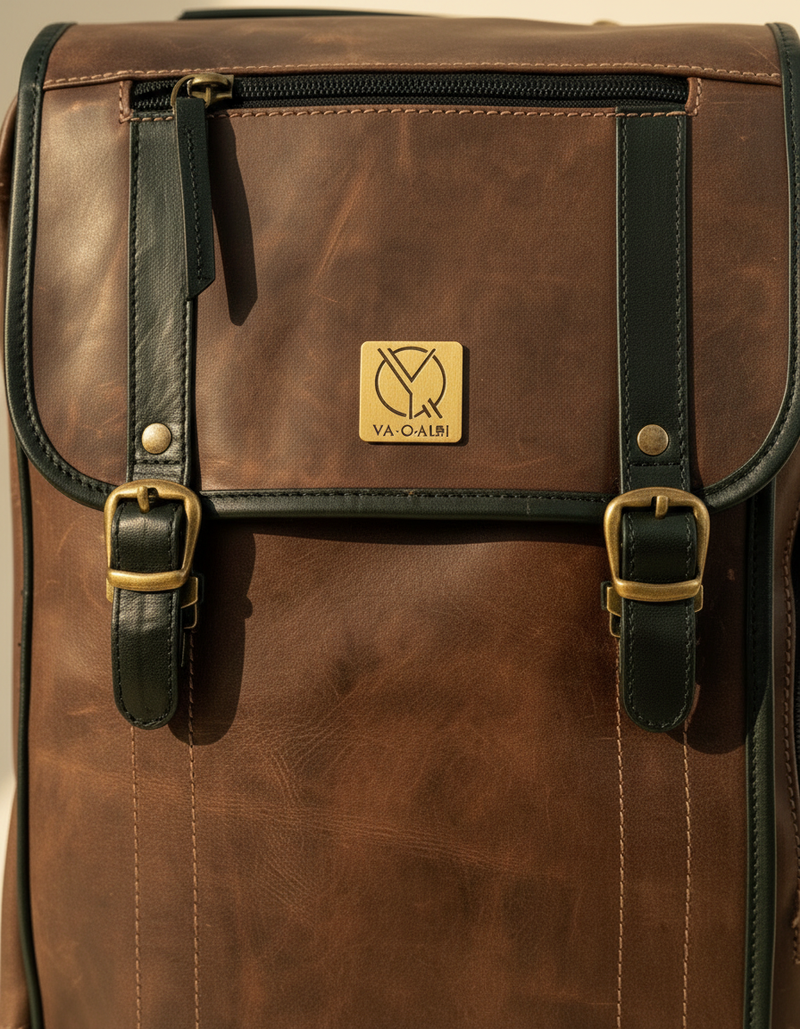 Saanjh convertible rolltop leather backpack and laptop briefcase | Ya Qalbi